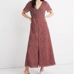 Madewell 70s Style Wrap-Around Ditsy Floral Maxi Dress